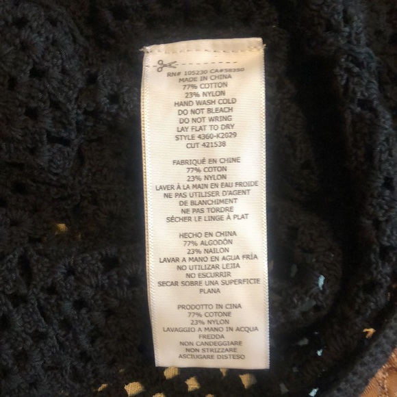 JOIE BLACK CROCHET SWEATER - Picture 8 of 8